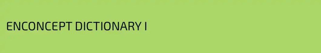 ENCONCEPT DICTIONARY I